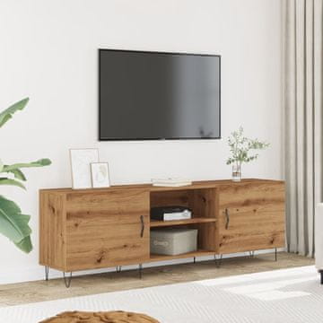 Vidaxl vidaXL TV omarica, umetniški hrast, 150x30x50 cm, material na osnovi lesa