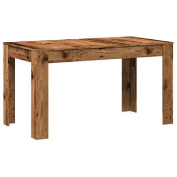 Vidaxl Jedilna miza iz starega lesa 140x74,5x76 cm Inženirski les