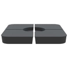 Vidaxl Komplet podstavka za senčnik za križna stojala 100 kg PP