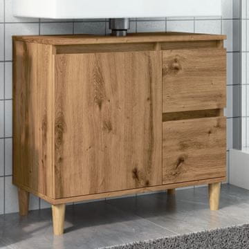 Vidaxl vidaXL Omarica za umivalnik Artisan hrast 65x33x60 cm