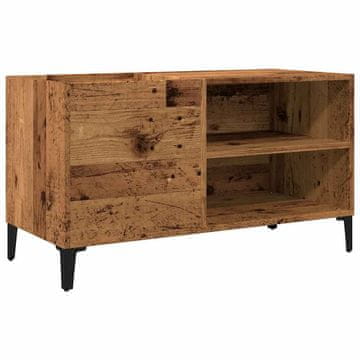 Vidaxl Omarica za gramofonske plošče starinski les 84,5x38x48 cm