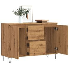 Vidaxl Komoda artisan hrast 101,5x35x70 cm inženirski les