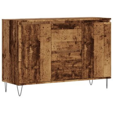 Vidaxl Komoda starinski les 101,5x35x70 cm inženirski les