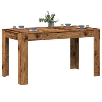 Vidaxl vidaXL Jedilna miza, starinski les, 140x74,5x76 cm