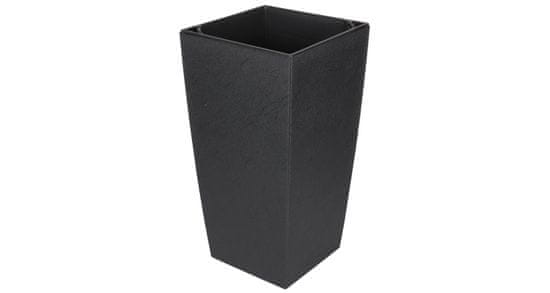 Plastkon Plastkon Eliot Stone dekorativni lonec 25 x 46 cm antracit 1 kos