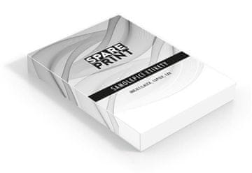 SPARE PRINT PREMIUM Samolepilne etikete bele barve, 100 listov A4 v škatli (1arch/8x etiketa 105x74mm)