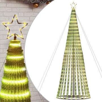 Vidaxl LED božično drevo 1028 LED toplo bela 403 cm