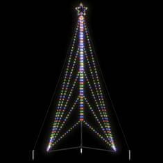 Vidaxl LED božično drevo 615 LED barvita 404,5 cm