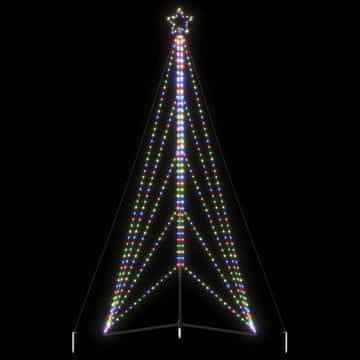 shumee vidaXL Lučke za novoletno jelko 615 LED diod barvita 404,5 cm