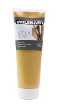 Akrilna barva Molenaer 250 ml - zlata