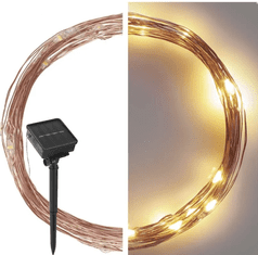 Emos LED nano veriga s sončnim kolektorjem, 12 m