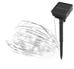 Emos LED nano veriga s sončnim kolektorjem, hladna bela, 12 m