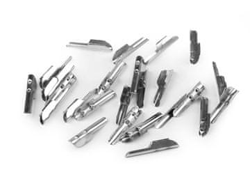 Kovinski zaključek za izdelavo ročajev za papirnate vrečke 4x19 mm - nikelj (250 kosov)