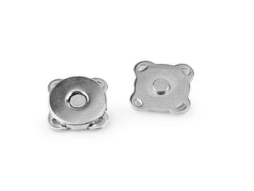 Magnetni gumbi za šivanje Ø10 mm - nikelj (20 kompletov)
