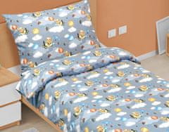 Bombažno posteljno perilo Junior - 140x200, 70x90 cm - Medvedek