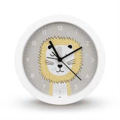 Hama Lucky Lion, otroška namizna ura s funkcijo alarma, premer 16 cm, tiho delovanje