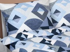 Dvoplastna posteljnina iz bombaža - 1 kos 240x200, 2 kosa 70x90 cm - Geometrija