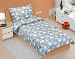 Bombažno posteljno perilo Junior - 140x200, 70x90 cm - Medvedek