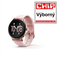 Hama Fit Watch 4910, športna ura, srčni utrip, oksimeter, kalorije, vodoodporna, roza