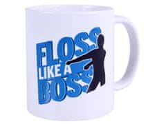 sarcia.eu Floss Like a Boss Bela keramična skodelica z ročajem, skodelica V DARILNI ŠKATLI 325 ml