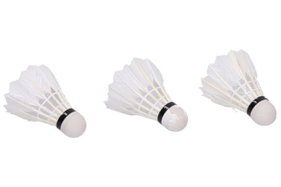 Košarice za badminton bele barve 3 kosi