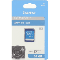 Hama SDXC 64 GB razred 10, UHS-I 90 MB/s