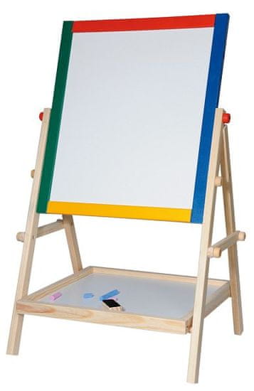 Woody Lesena deska - naravni okvir s polico, 65 cm