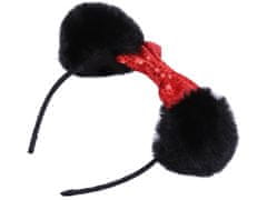 Disney Črn trak za lase s cofki Minnie Mouse Disney 