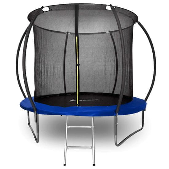 shumee HENZEN trampolin z mrežo in lestvijo 244 cm moder FT 8
