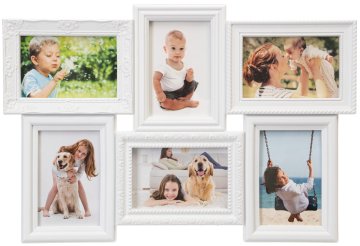 shumee BAFRA okvir za fotografije 6 fotografij bel