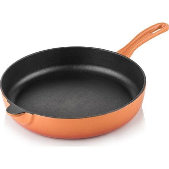 Silver Litoželezna ponev 28 cm oranžna - Srebrna