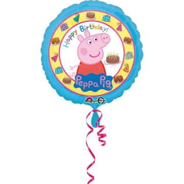 Amscan Folijski balonček prašiček Pepa -