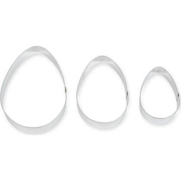 Smolík Rezalniki za jajca gladki 3 kosi -