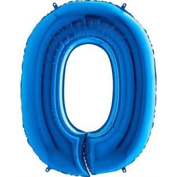 Grabo Napihljiv balon številka 0 modri 102cm ekstra velik -