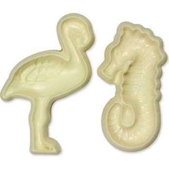 JEM Plastični kalup morskega konjička in plamenca 3,5x6cm -