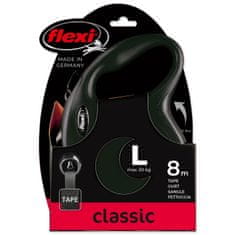 Trixie Povodec FLEXI Classic New L pas 8m/50kg črn