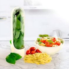 HOME & MARKER® Posoda za shranjevanje sveže hrane in zelišč HERBIFY + Priročen rezalnik SLICY | HERBSLICE