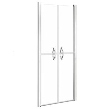Vidaxl Vrata za tuš prozorna ESG 91x190 cm