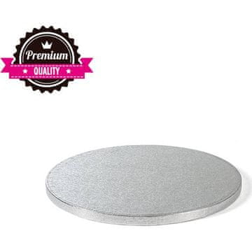 Decora Srebrna podloga za torto 30cm debeline 1,2cm -