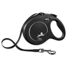 Trixie Povodec FLEXI Classic New L pas 8m/50kg črn