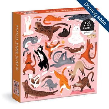 Galison Puzzle Joga za mačke 500 kosov