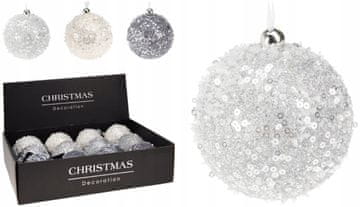 shumee Božična krogla z bleščicami 8 cm