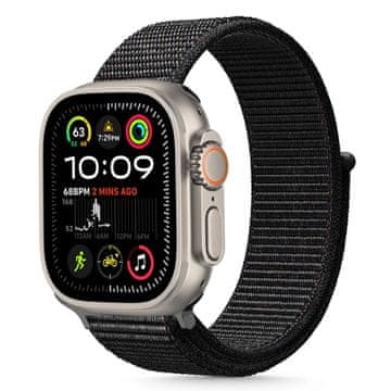 Tech-protect TEHNIČNO ZAŠČITNA NAJLONSKA PAPIRNA URA ZA APPLE WATCH 6 / 7 / 8 / 9 / 10 / SE / ULTRA 1 / 2 (44 / 45 / 46 / 49 MM) ČRNA