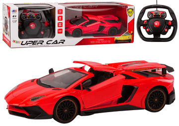 slomart LEAN TOYS RC Športni avto 1:12 z odpiranjem vrat, rdeči