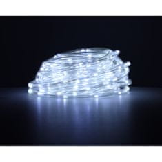 WOWO LED svetilka na nizu 10m - LED svetilka na nizu 10m 100LED hladno bela za balkon z 8 načini osvetlitve