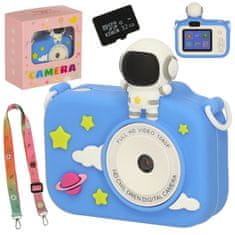 WOWO Digitalni fotoaparat za otroke + 32GB kartica modri astronavt