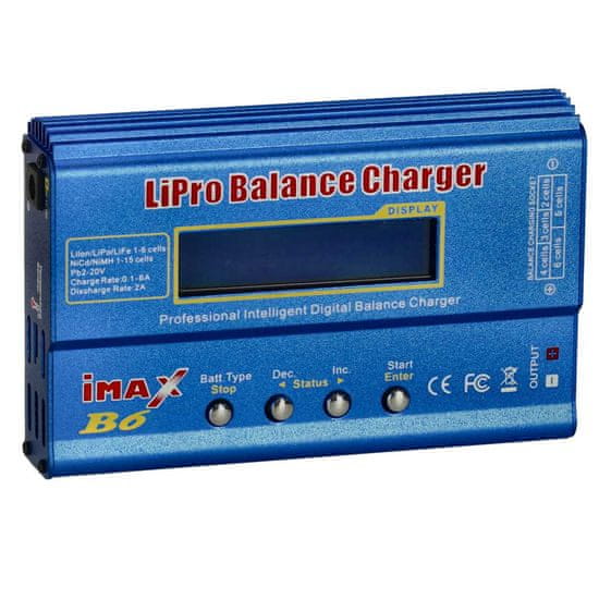 WOWO Model IMAX B6 80W polnilec za LiPo baterije - visoko zmogljiv USB hitri polnilec za RC modele in igrače