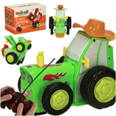 WOWO Traktor na daljinsko upravljanje RC daljinski upravljalnik skače plesni zvok zelen