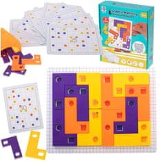 WOWO Tetris Puzzle Game with Puzzle Cubes - Tetris Puzzle Game with Puzzle Cubes and Cards - 42 kosov