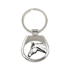 Artdog American Quarter Horse - obesek za ključe s konjem, obesek za ključe s potiskom, personalizirana oznaka Art-Dog